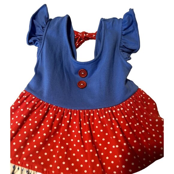 Eleanor Rose Britney Dress Patriotic Girls Size 3 4 Excellent Very gently used c - Picture 5 of 7